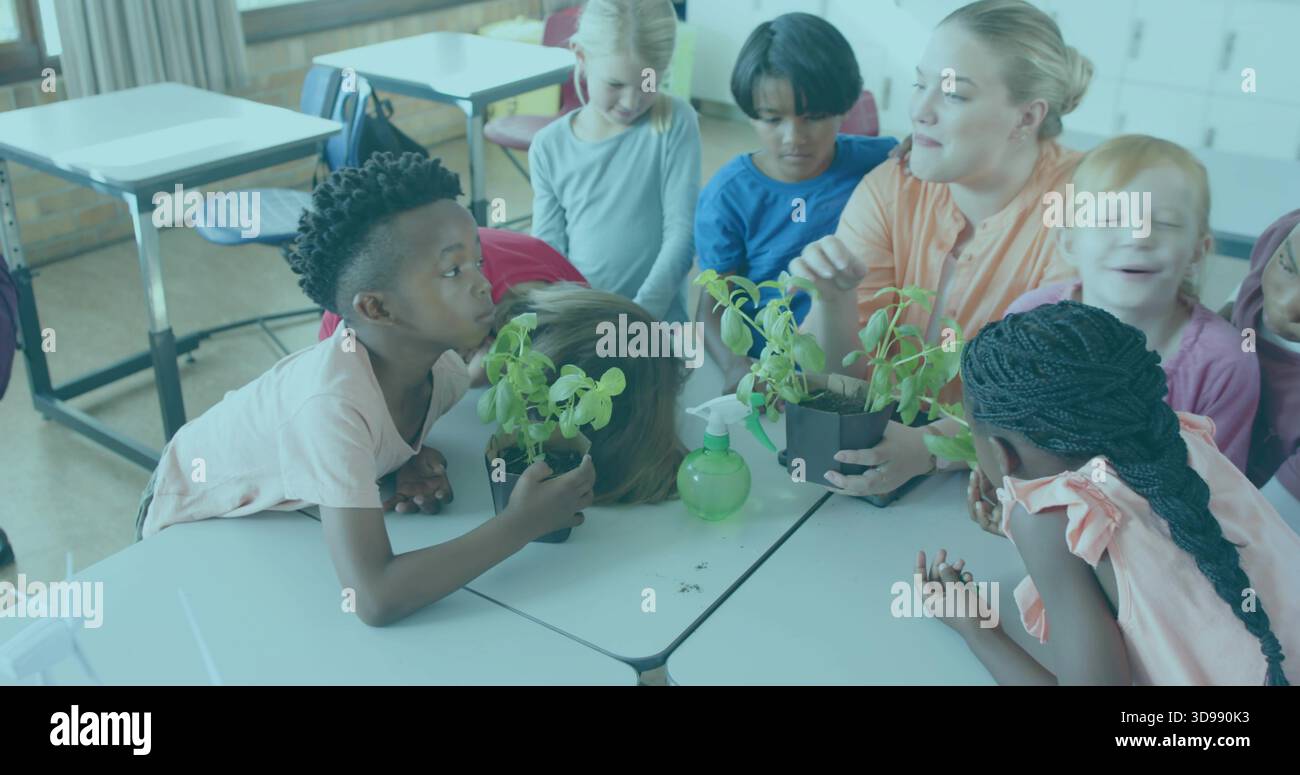 Kids classroom plants hi-res stock photography and images - Alamy