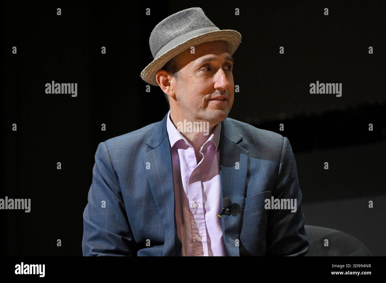 Randall Lane, Chief Content Officer Forbes, moderates a panel at the ...