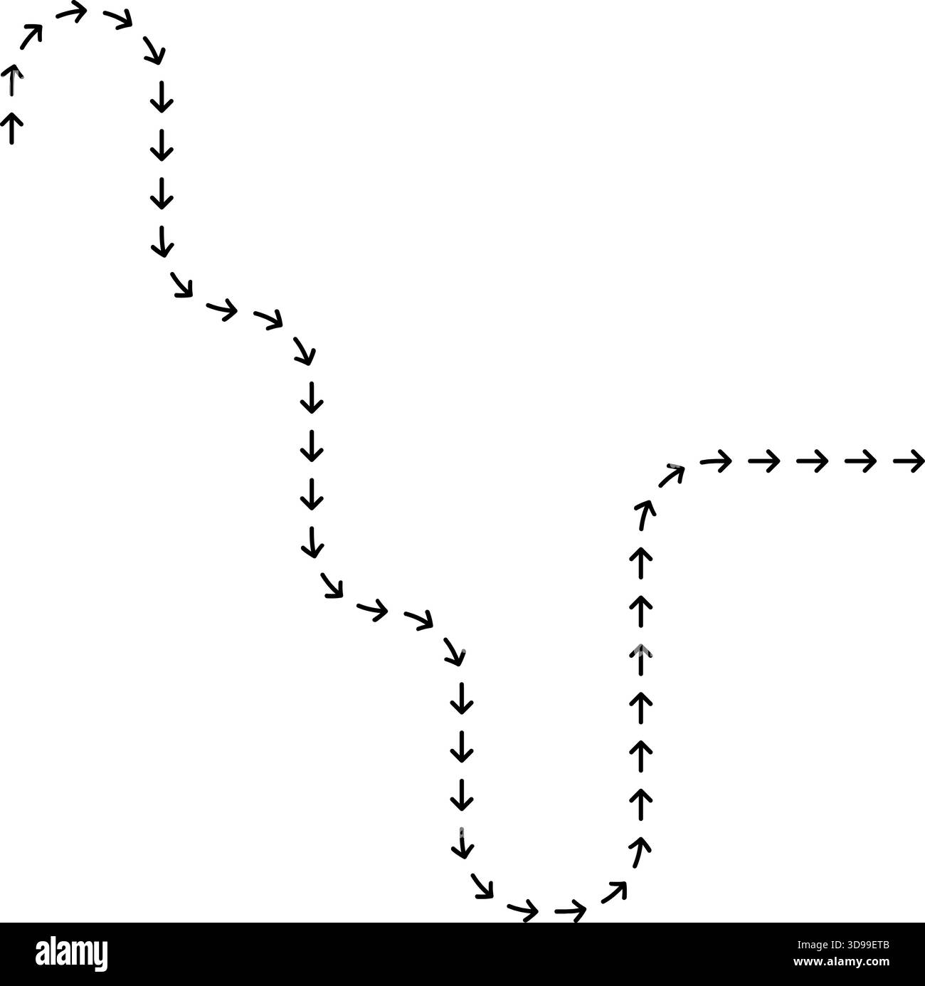 Drifting Pattern Scrolling track Black and White Stock Photos & Images - Alamy