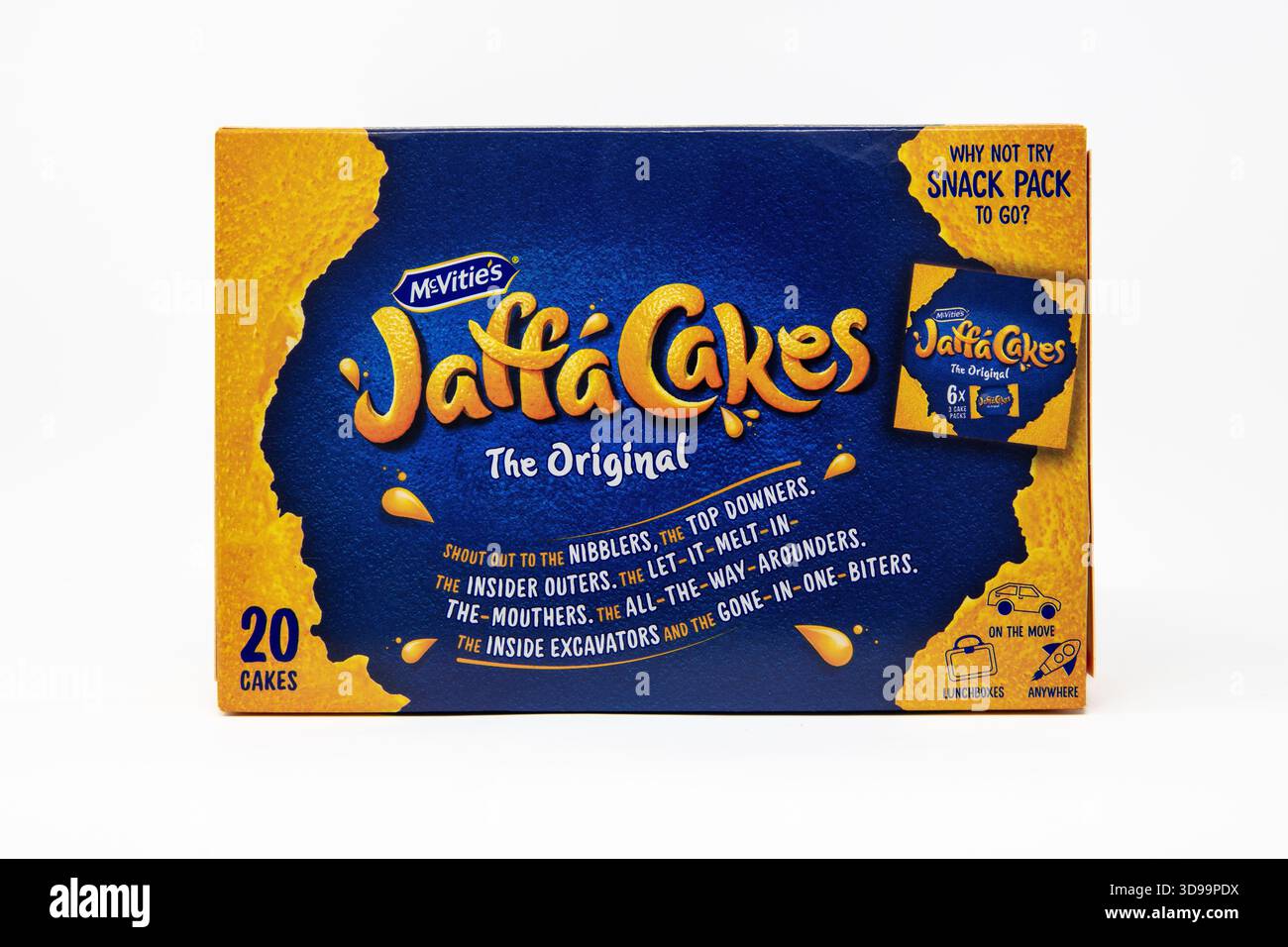 McVitie's Jaffa Cakes Original Biscuits Twin Pack. Stock Photo