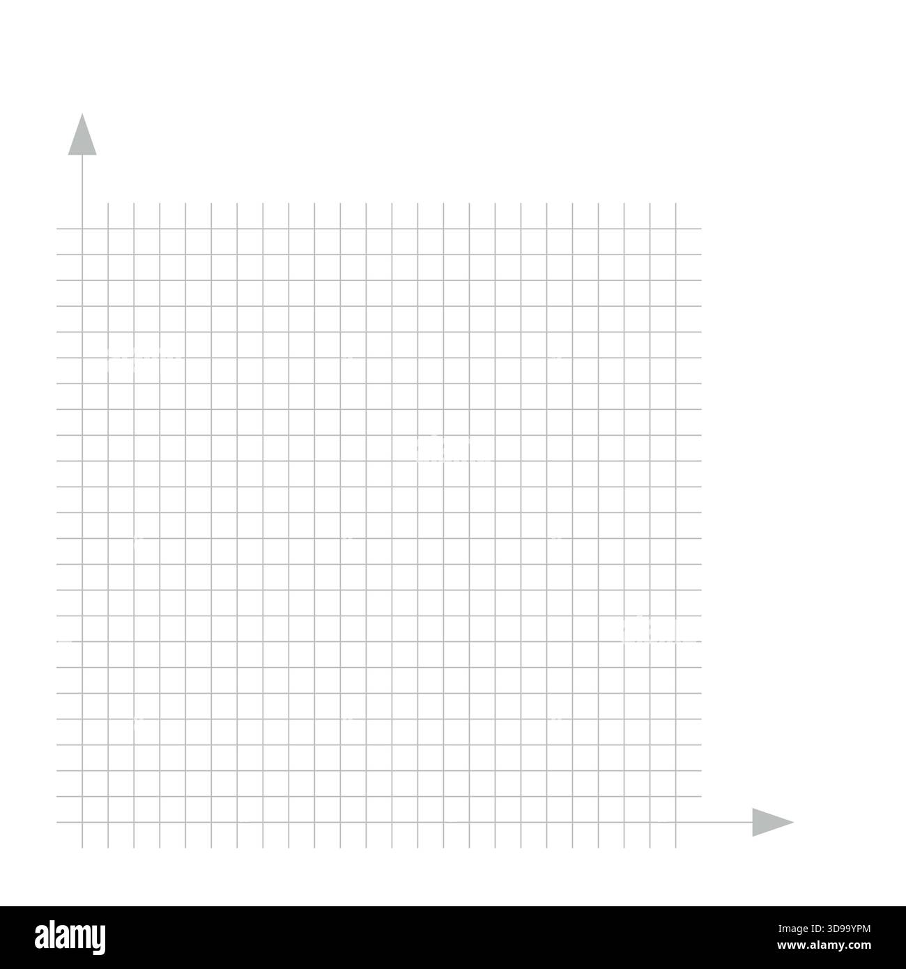 Grid paper. Mathematical graph. Cartesian coordinate system with x-axis ...