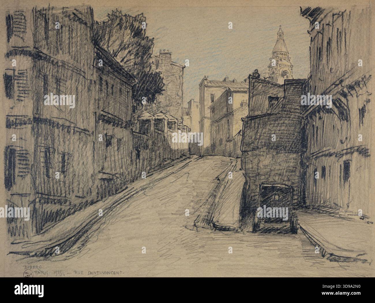Rue Saint-Vincent, 1925, by Gustave Ferdinand Boberg, Draughtsman, 1925 ...