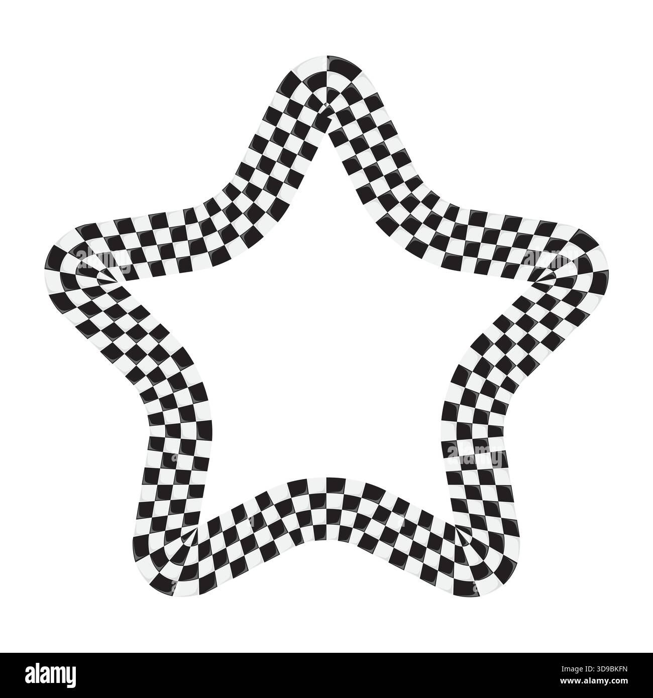 star frame Race flag background Stock Vector