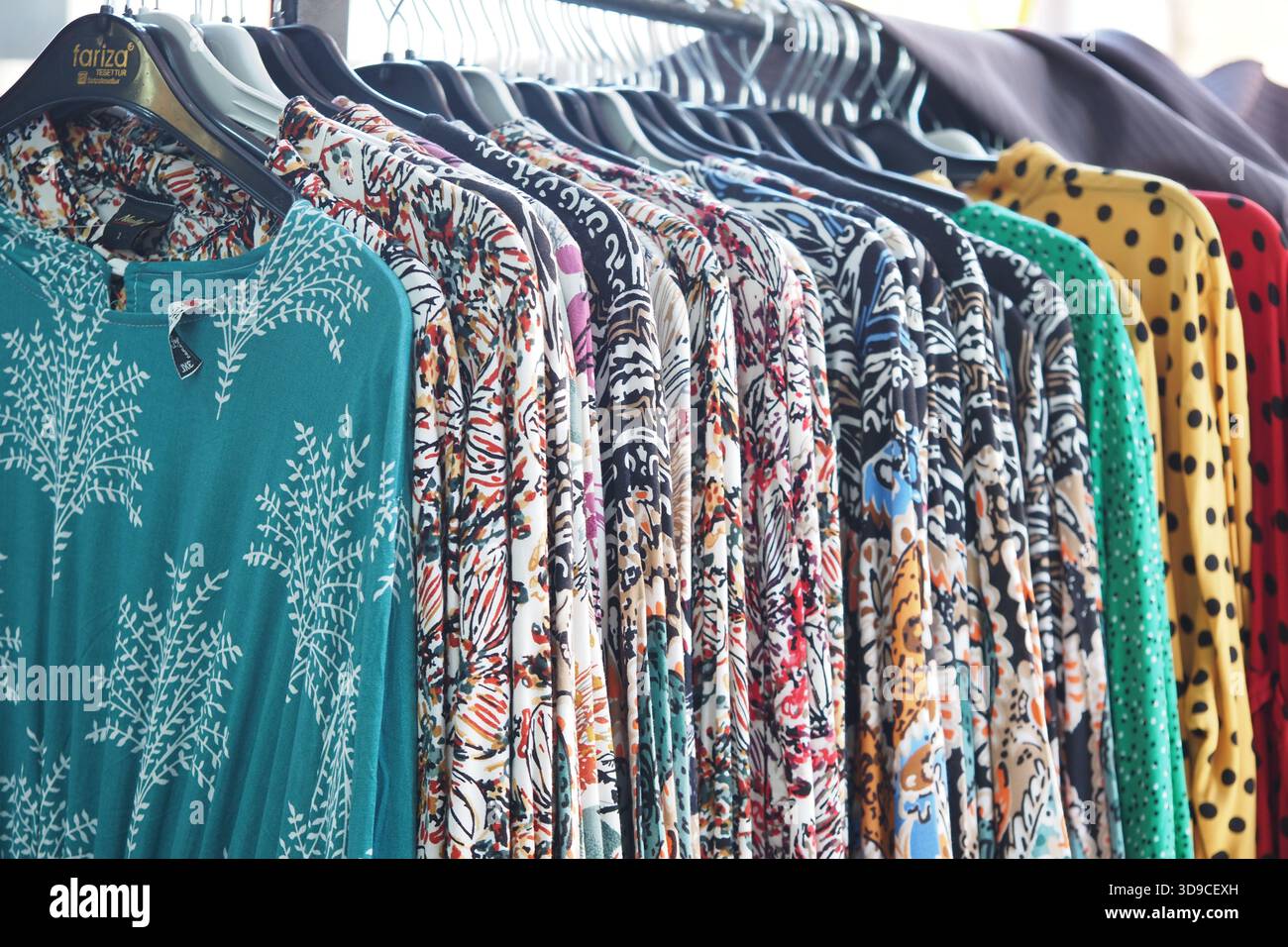 Dresses hanging hi-res stock photography and images - Alamy