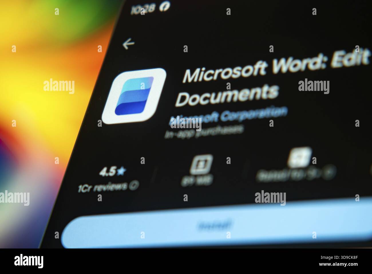 Microsoft Word: Editor app by Microsoft Corporation displayed on a ...
