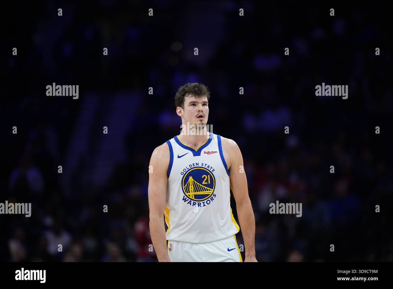Quentin Post Golden State Warriors' Quinten Post plays during an NBA basketball game ...