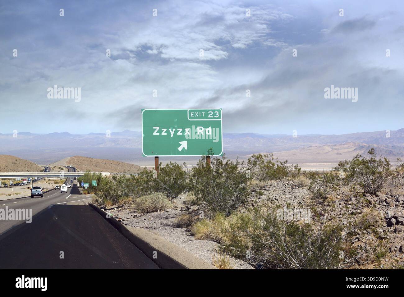 景色の写真 Zzyzx road hi-res stock photography and images - Alamy