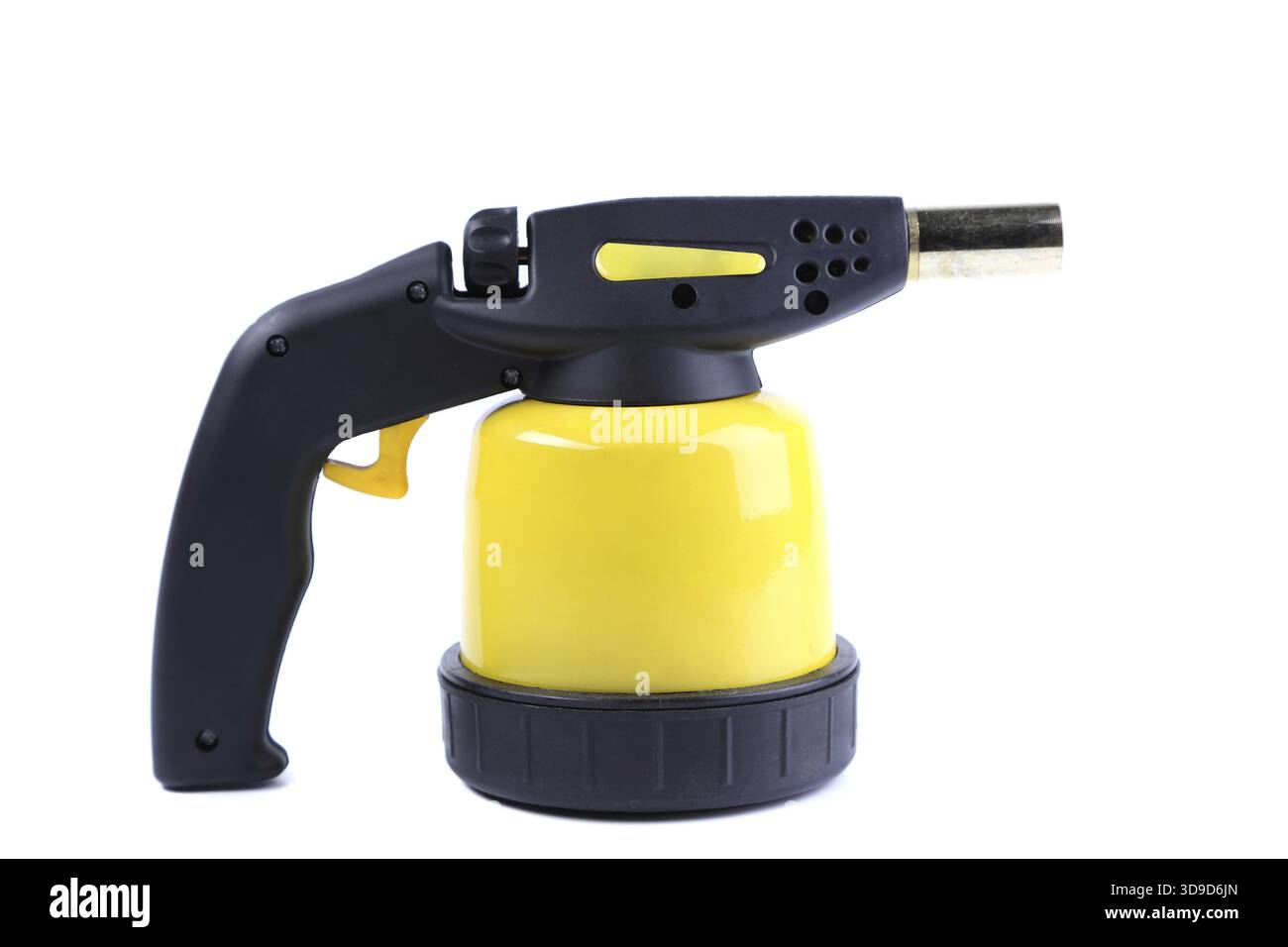 Manual gas burner on a white background Stock Photo