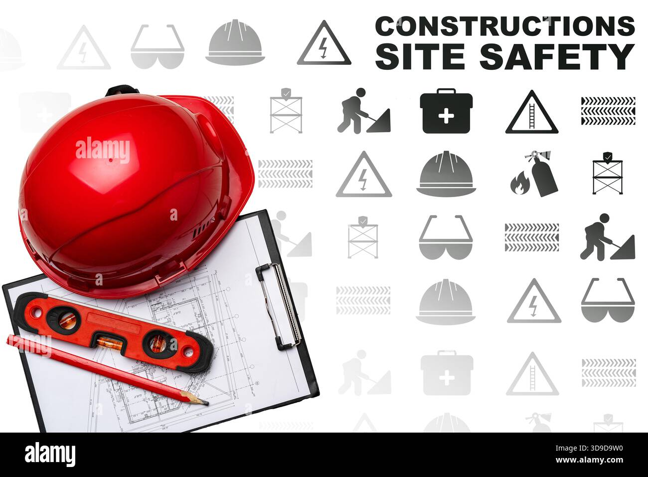 View of Safety measures and tools for construction sites with a focus on site ...