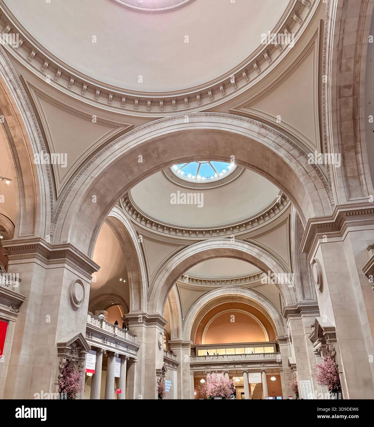 Met Ceiling Interior in NYC - Smartphone Captured Stock Image