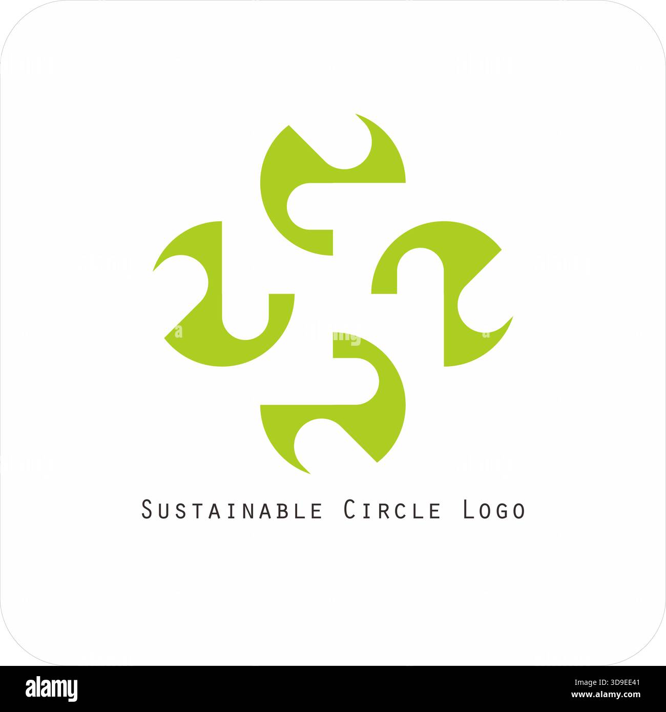 Environmental vector logo Sustainable circle: Symbol of Harmony of ...