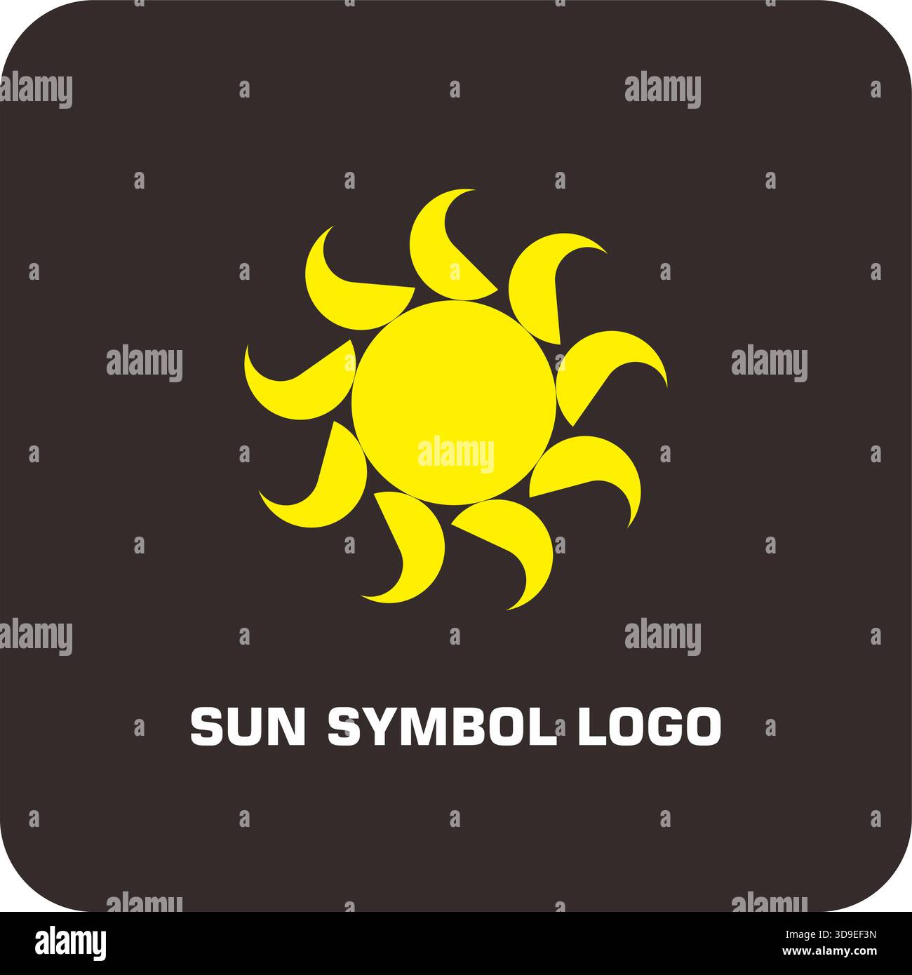 Minimalist Sunrise Logo – Rising Sun Symbol Vector Stock Vector Image ...