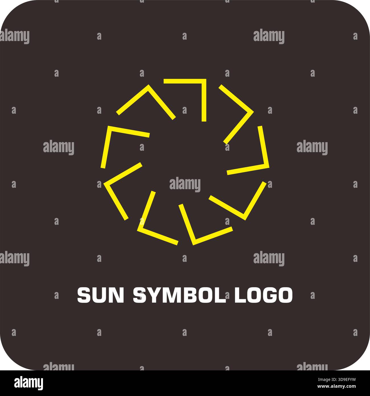 Sun Routine Symbol Minimalist Sunrise Logo – Rising Sun Symbol Vector Stock Vector Image ...
