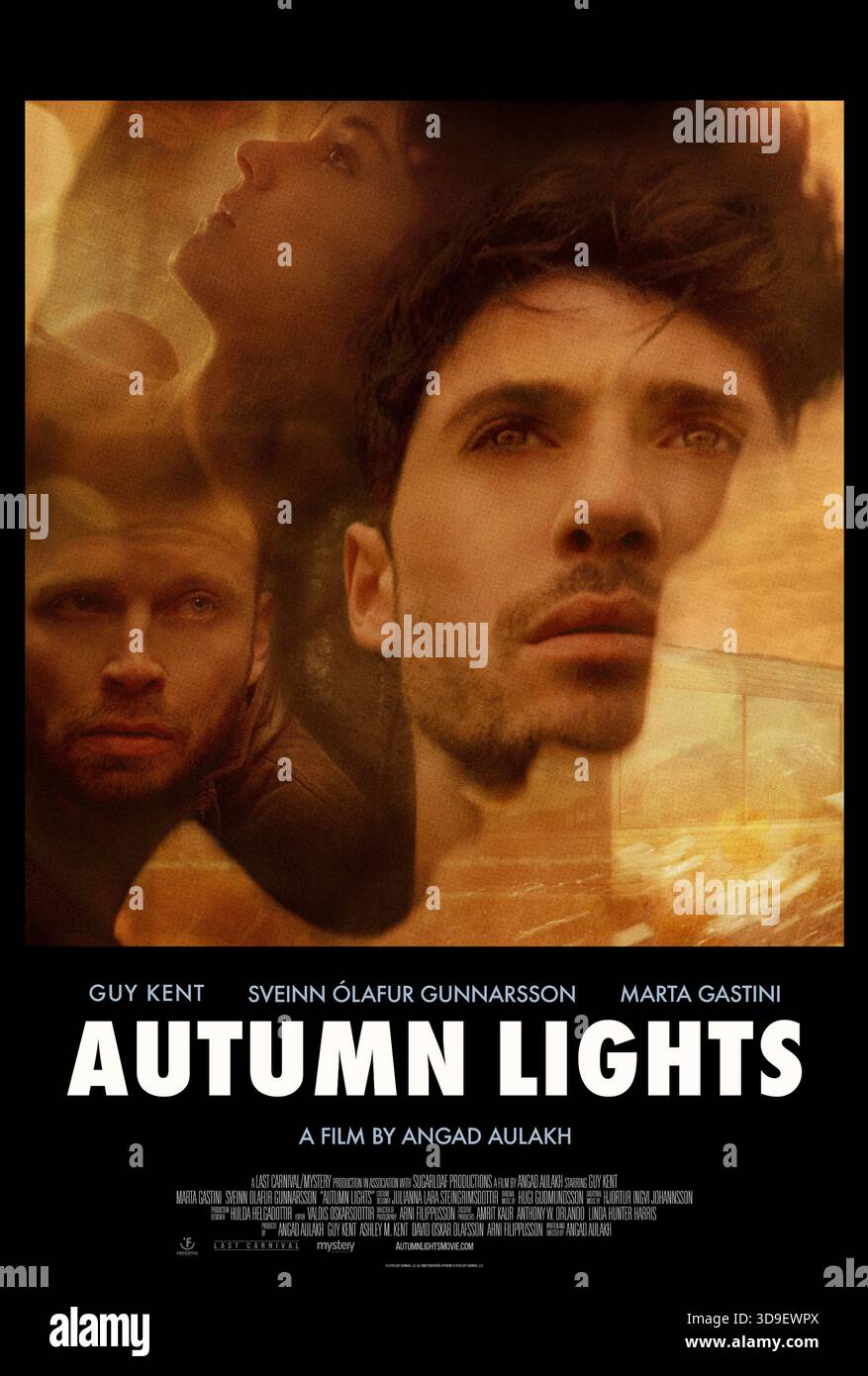 Autumn Lights (2016) directed by Angad Aulakh and starring Guy Kent, Marta Gastini and Sveinn Ólafur Gunnarsson. After witnessing a crime in rural Iceland, a young American photographer becomes entangled with a mysterious couple living on an isolated farm. US one sheet poster EDITORIAL USE ONLY. Credit: BFA / Freestyle Releasing Stock Photo