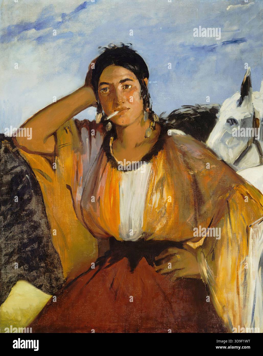 Gypsy with a cigarette hi-res stock photography and images