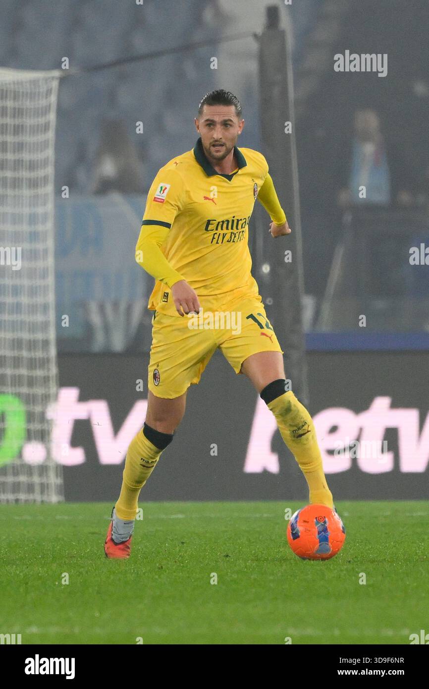 AC Milan's Adrien Rabiot during the Italian Cup round of 16 soccer ...