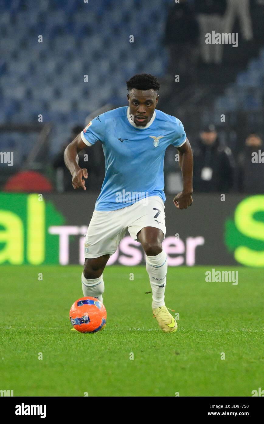Lazio's Fisayo Dele-Bashiru during the Italian Cup round of 16 soccer ...