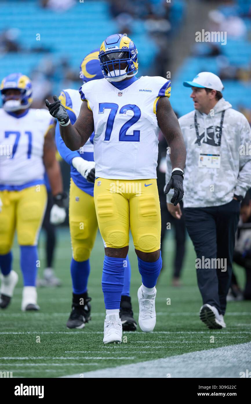 La Rams Dj Ester Los Angeles Rams offensive tackle D.J. Humphries (72) walks off the ...