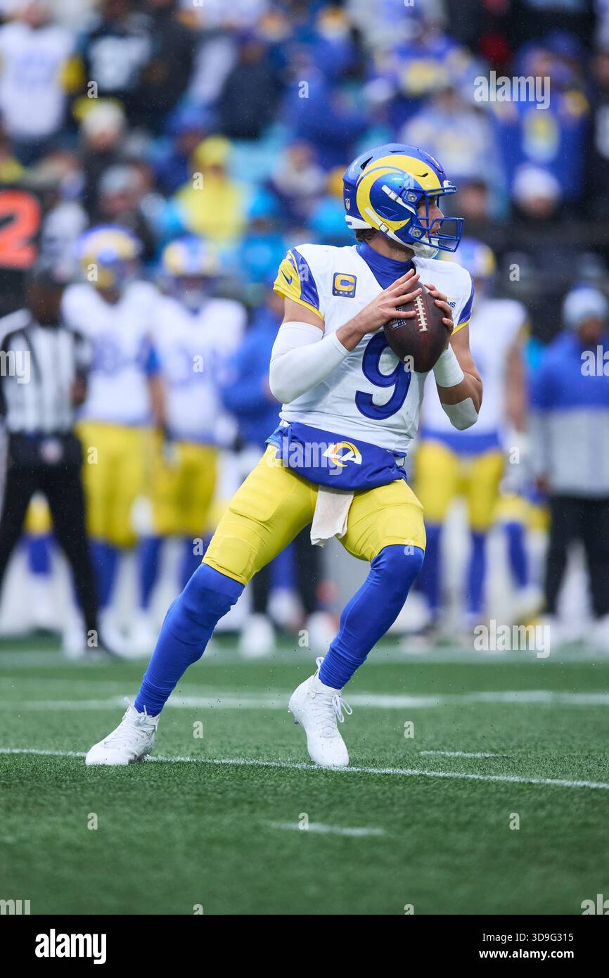 La Rams Dj Ester Los Angeles Rams quarterback Matthew Stafford (9) drops back to pass ...