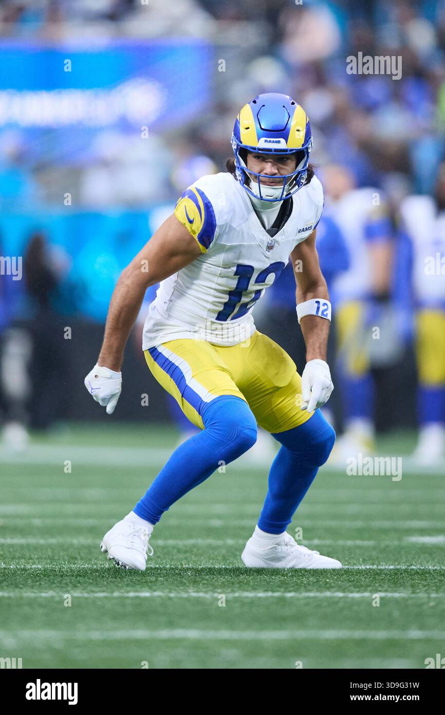 La Rams Dj Ester Los Angeles Rams wide receiver Puka Nacua (12) lines up on offense ...