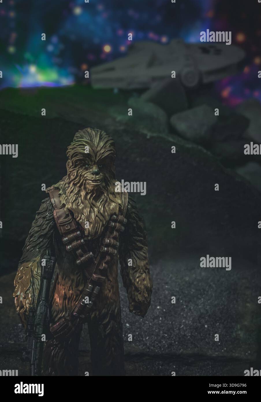 Model Chewbacca Toy - Smartphone Captured Stock Image