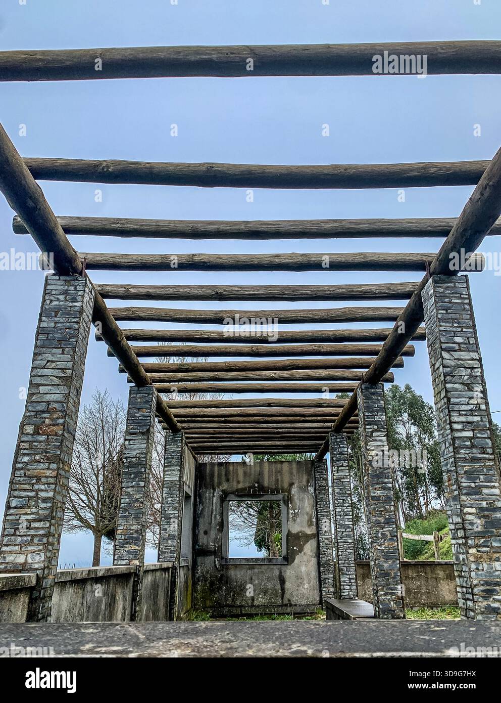 Public structure in Espinhal, Portugal - Smartphone Captured Stock Image