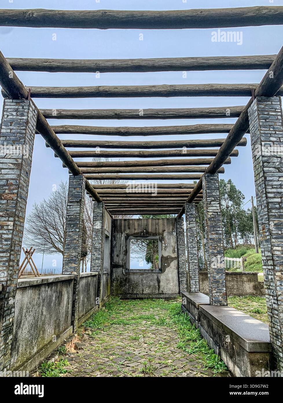 Public structure in Espinhal, Portugal - Smartphone Captured Stock Image