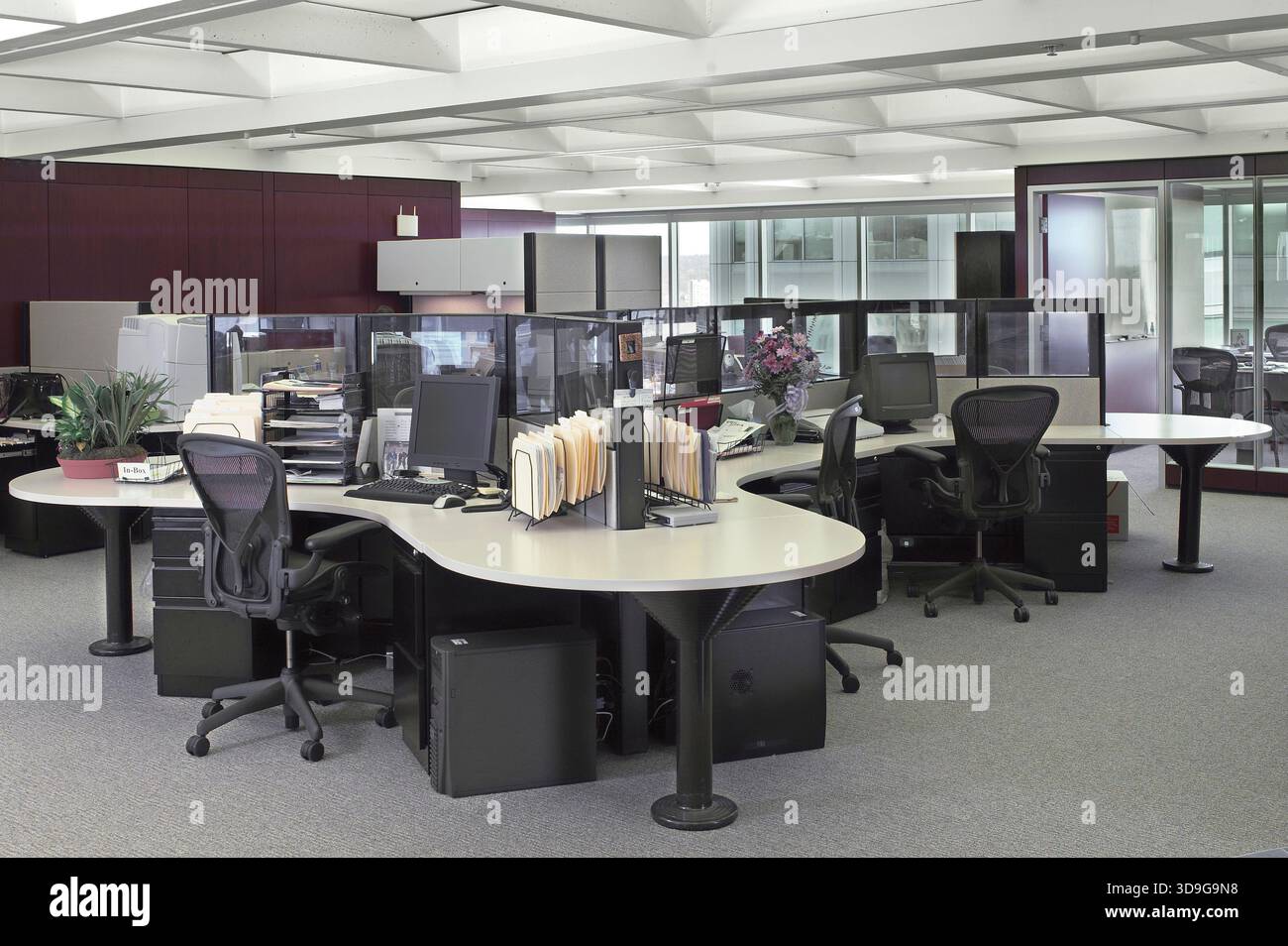 Modern open office concept, USA Stock Photo