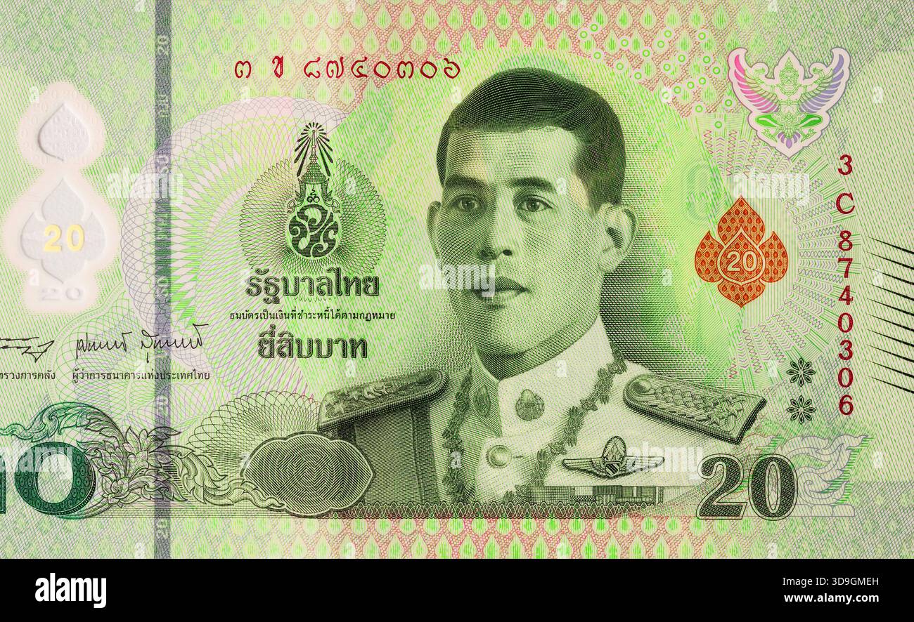 20 baht note hi-res stock photography and images - Alamy
