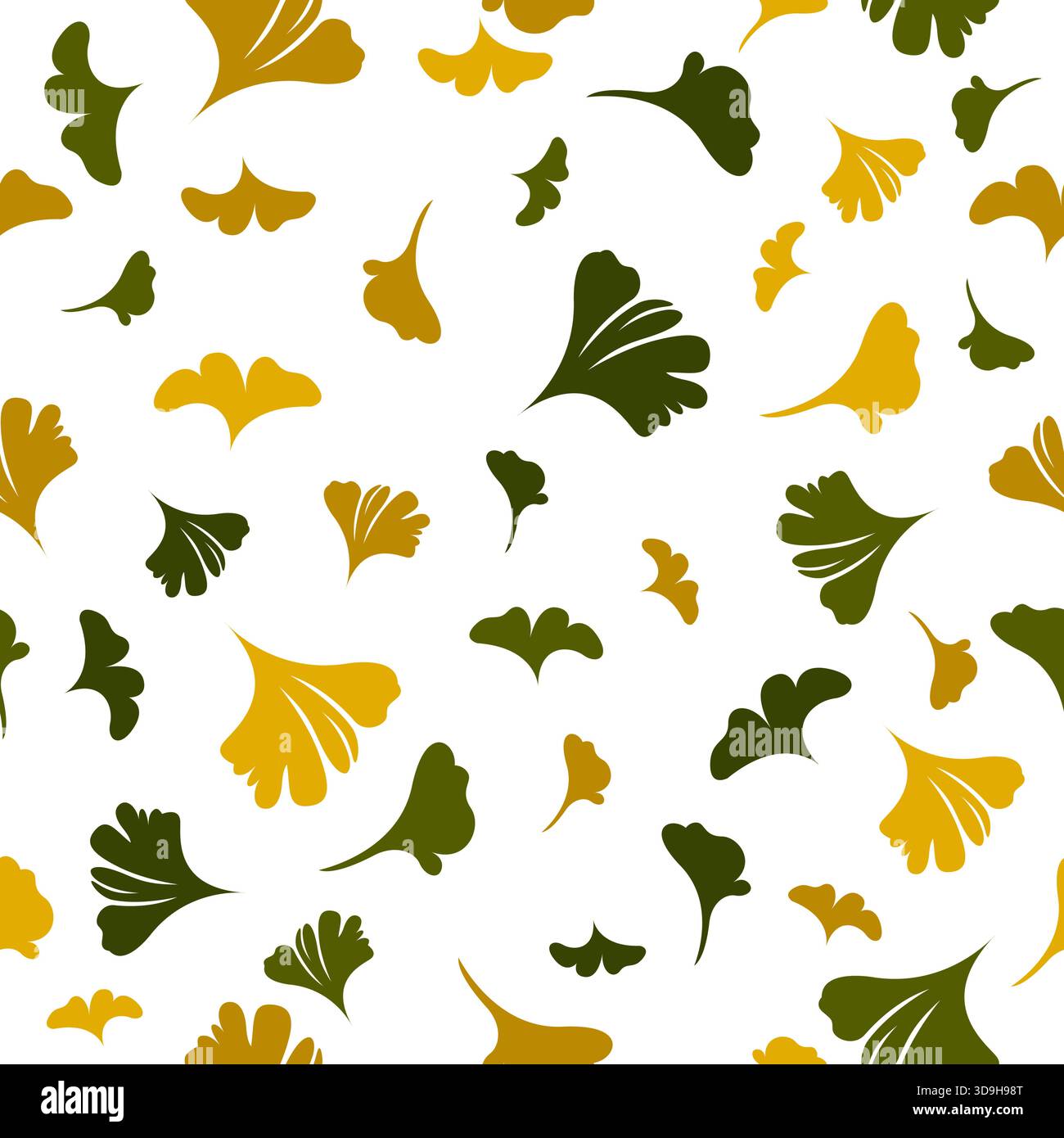 Abstract Leaf Seamless Pattern Design Stock Vector