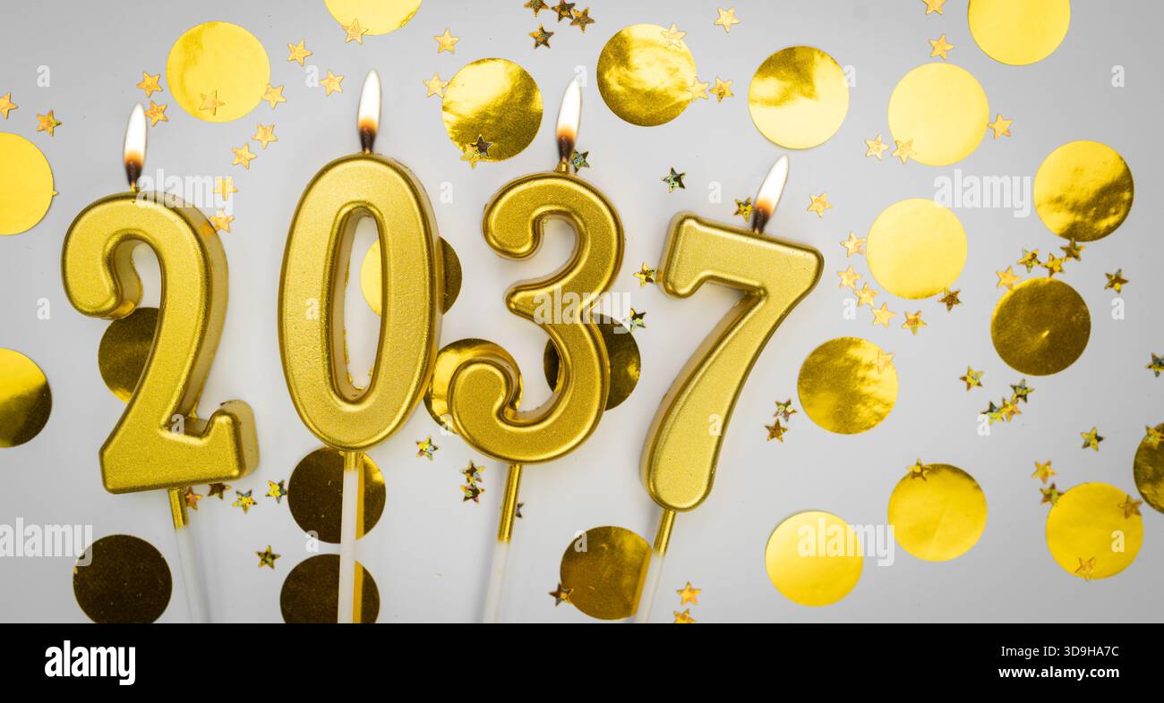 Happy new year 2037 hi-res stock photography and images - Alamy