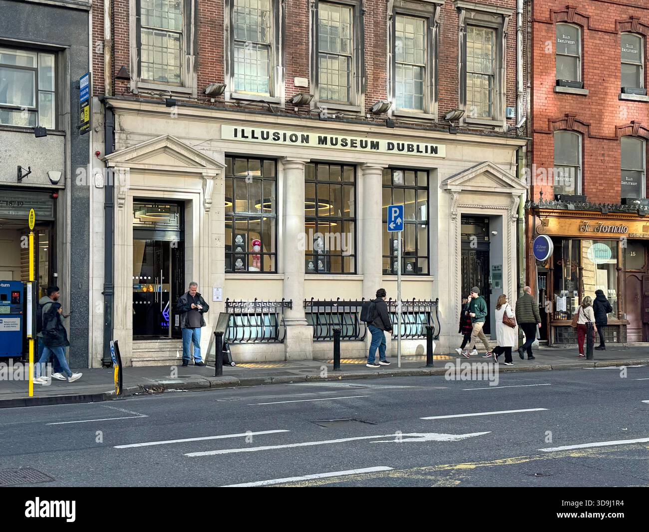 Dublin, Ireland - October 22, 2025: Entrance of Illusion museum Dublin. Stock Photo