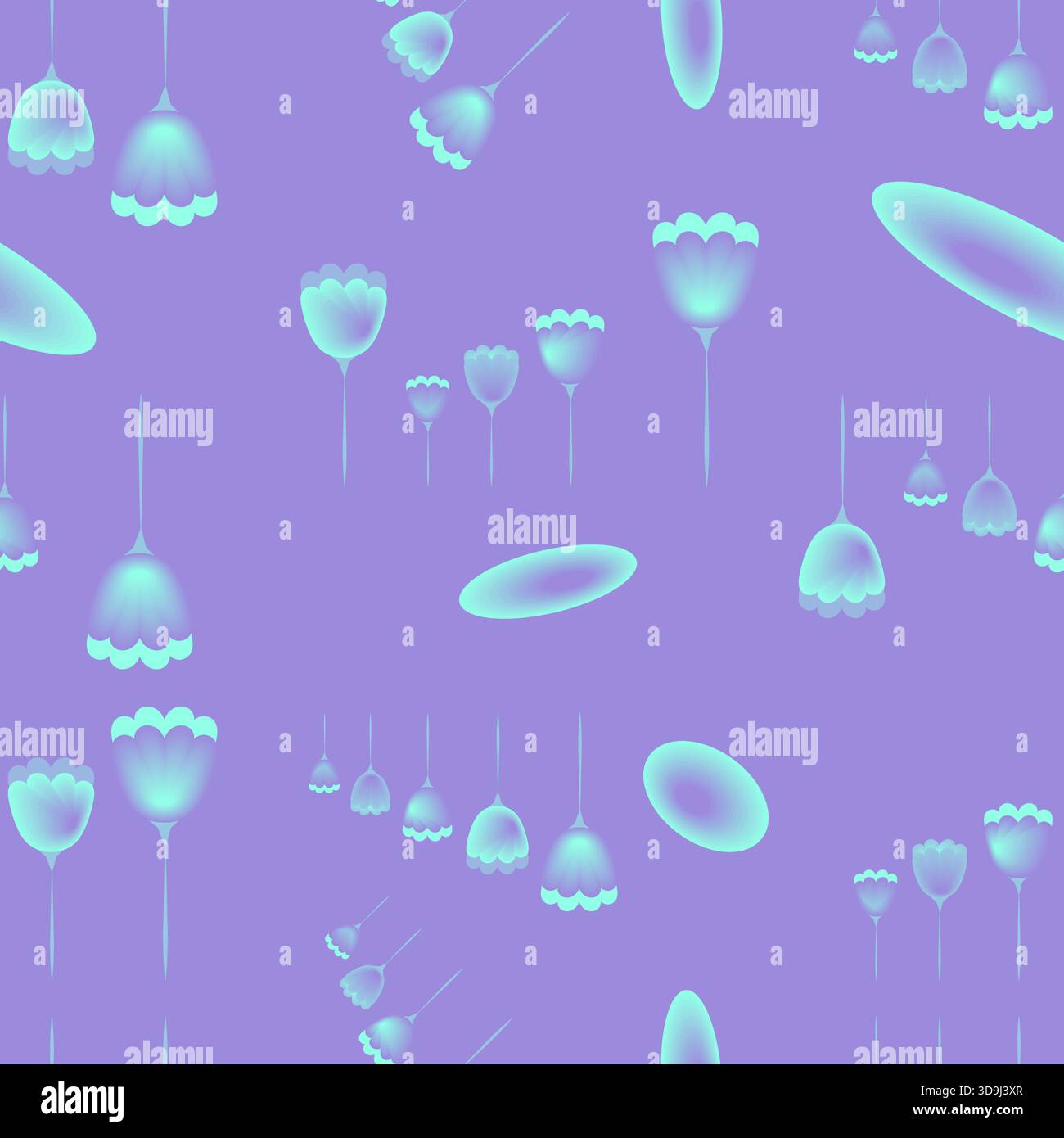 seamless pattern without background - colorful butterflies Stock Vector