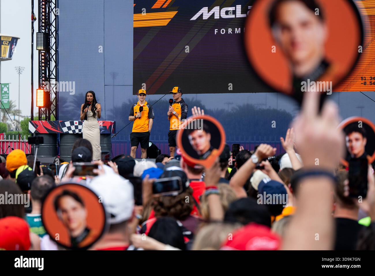 Ariana Bravo (Presenter), Oscar Piastri (McLaren Formula 1 Team ...