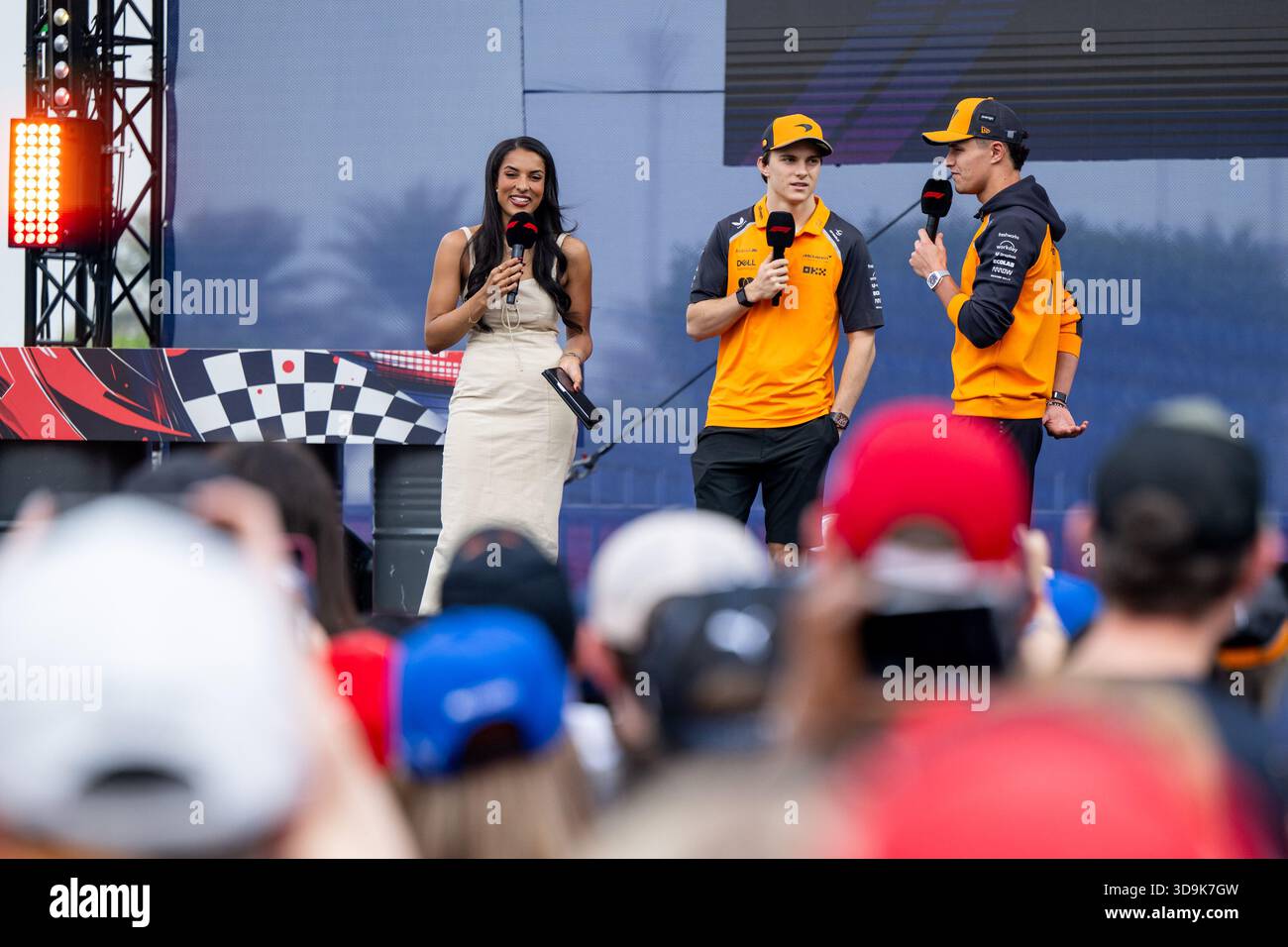 Ariana Bravo (Presenter), Oscar Piastri (McLaren Formula 1 Team ...