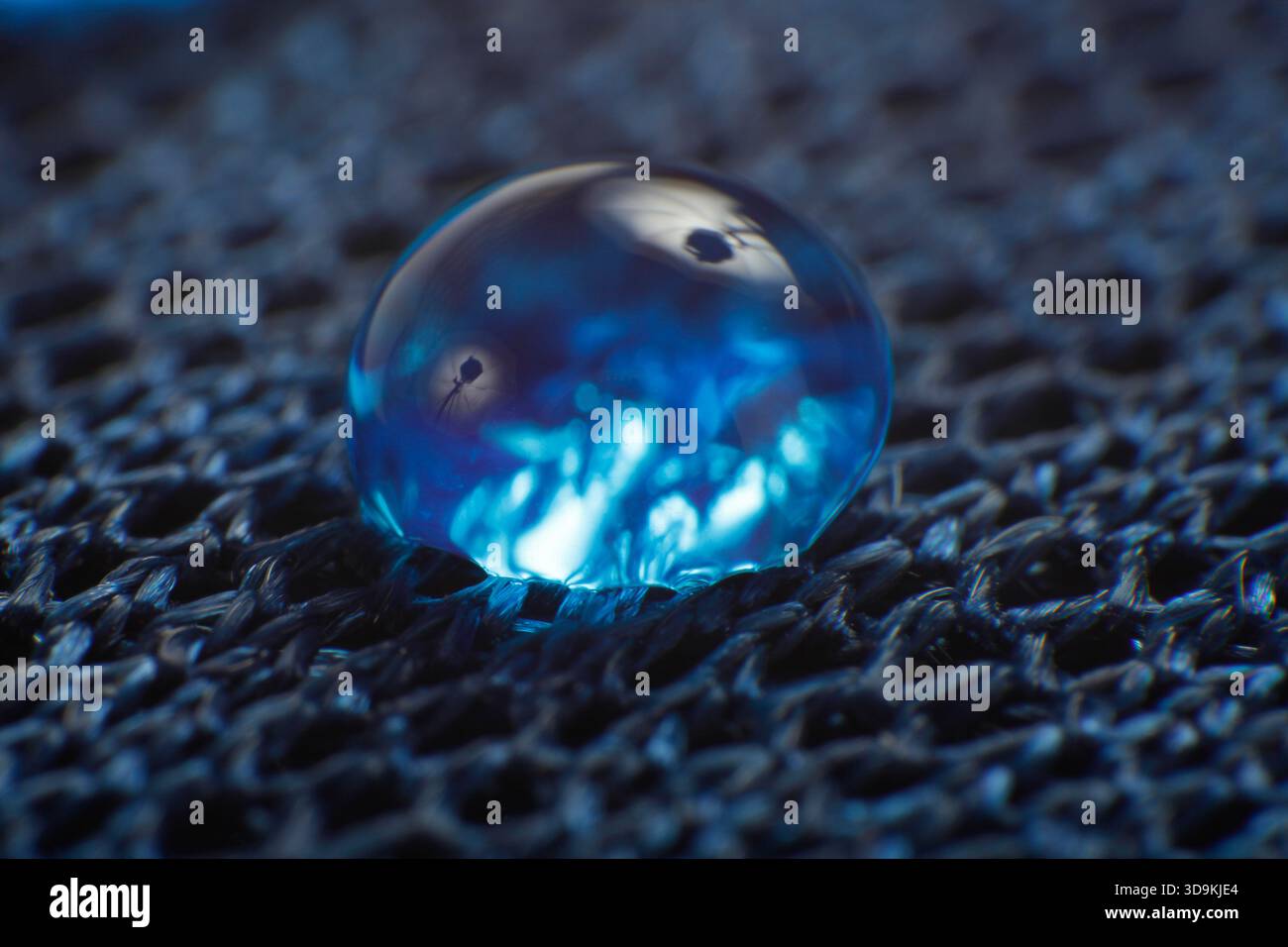 Droplets on waterproof breathable fabric Stock Photo