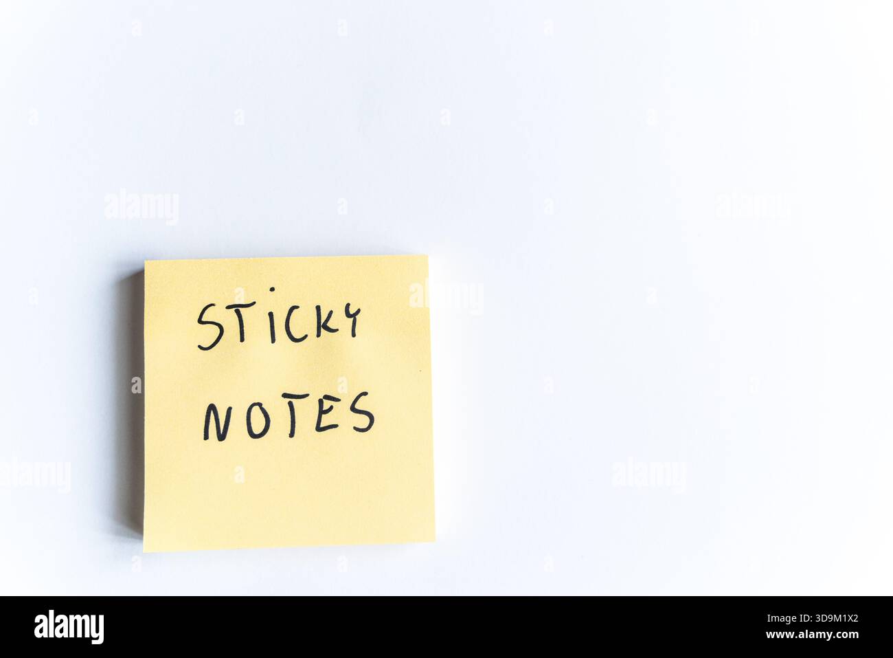 Sticky notes with text sticky notes Stock Photo