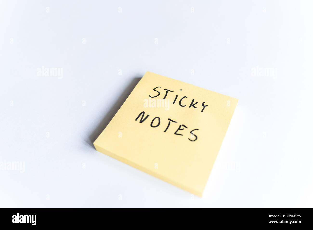 Sticky notes with text sticky notes Stock Photo - Alamy