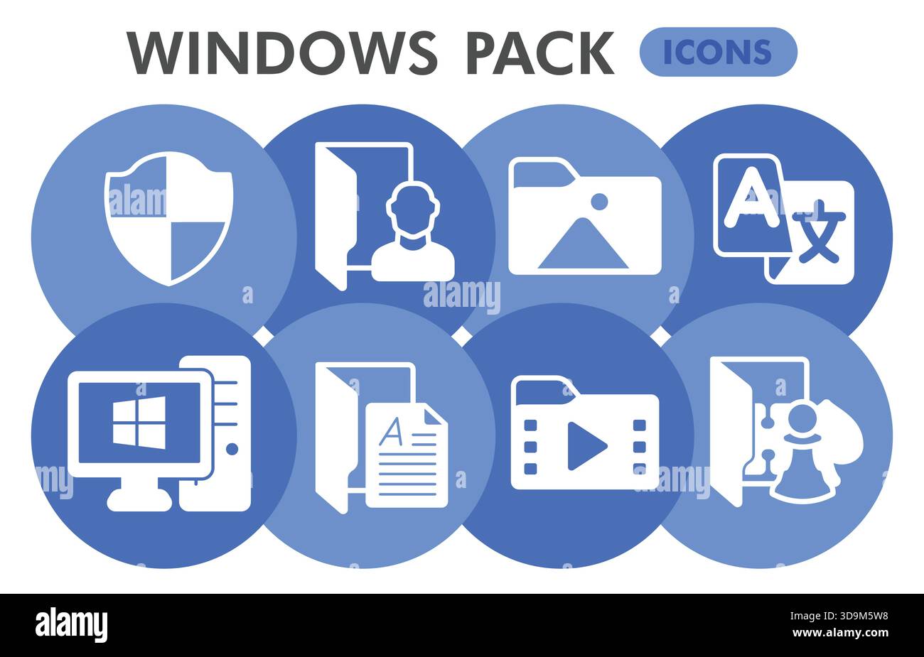 Windows system collection or sketches, windows pack theme bubbles in glyph  style signs for web and app. Vector graphics isolated on white background  Stock Vector Image \u0026 Art - Alamy, image size:1300x925