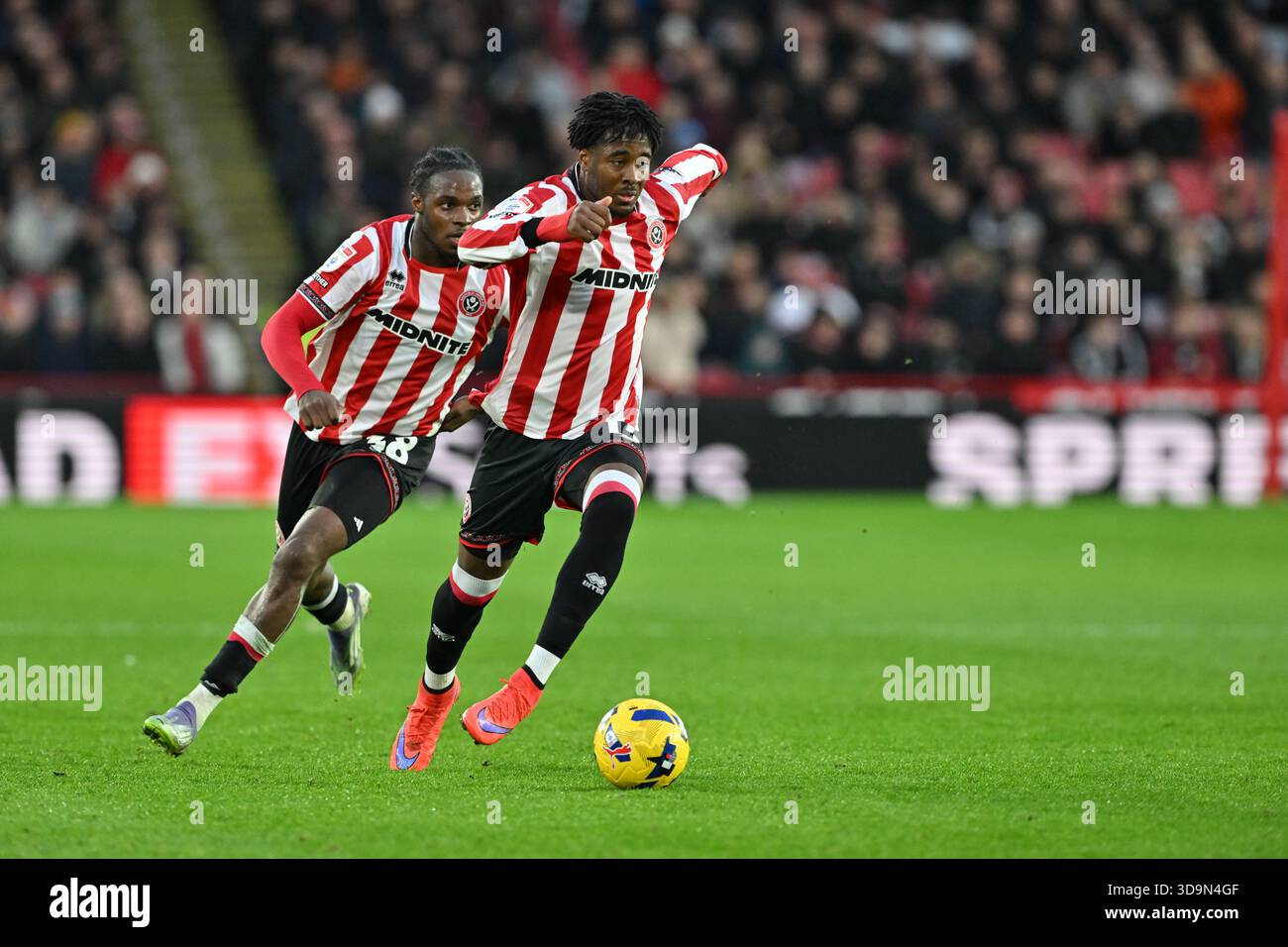 Sheffield United's Andre Brooks during the Sky Bet Championship match ...
