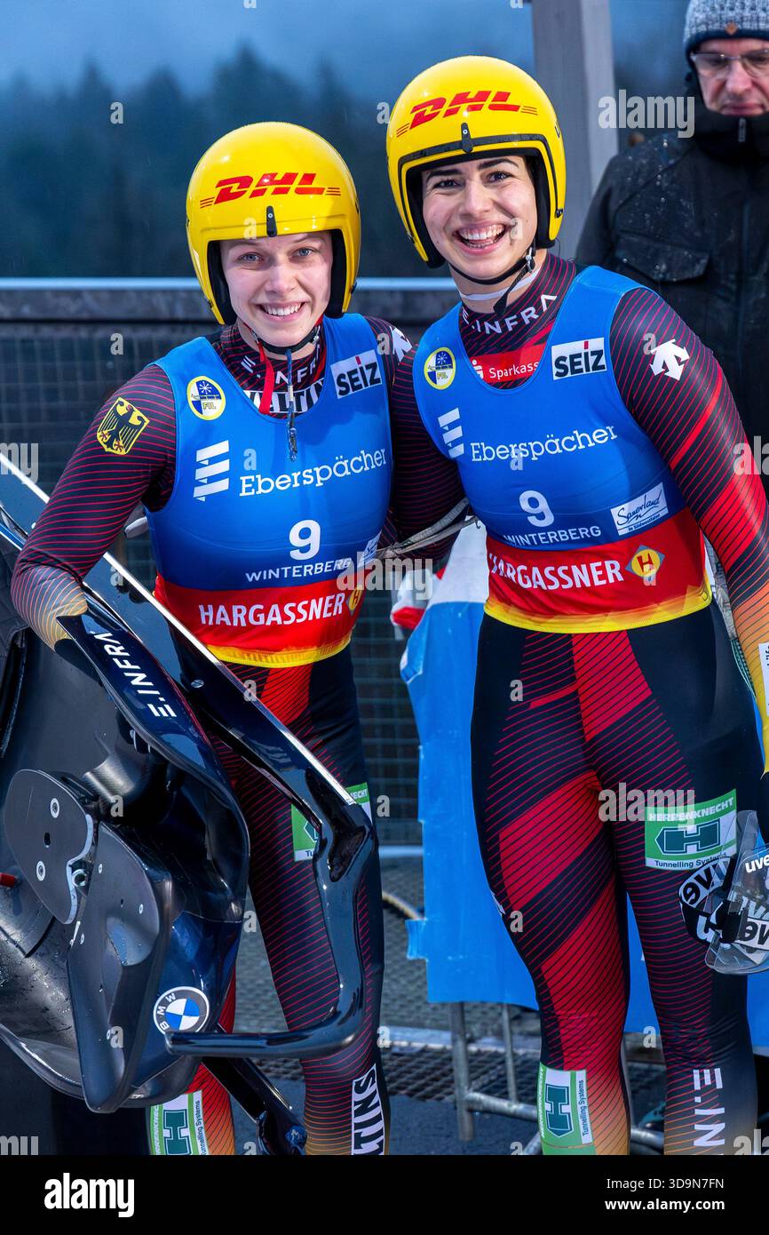 06 December 2025, North Rhine-Westphalia, Winterberg: Luge: World Cup ...