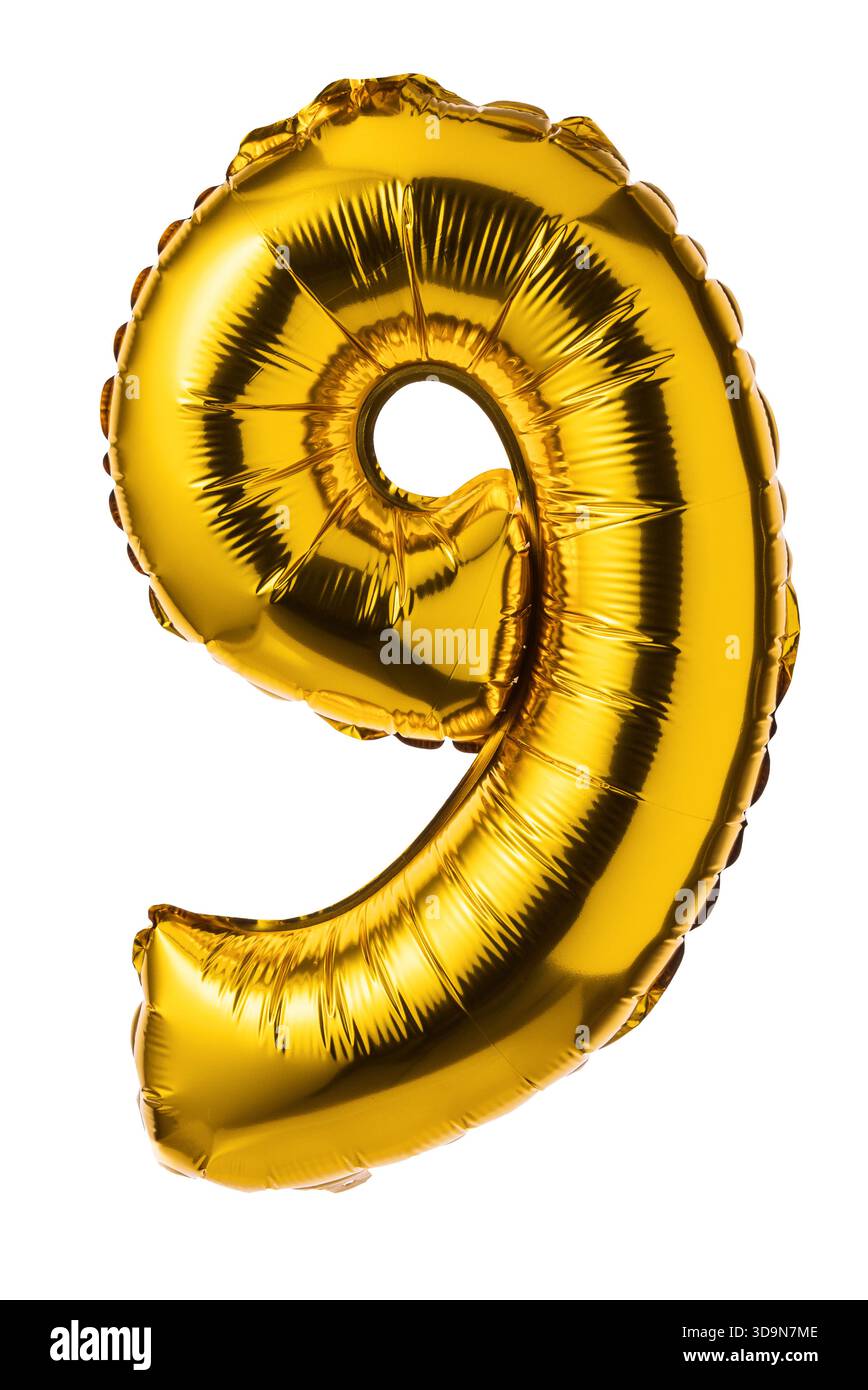 Number nine balloon hi-res stock photography and images - Alamy