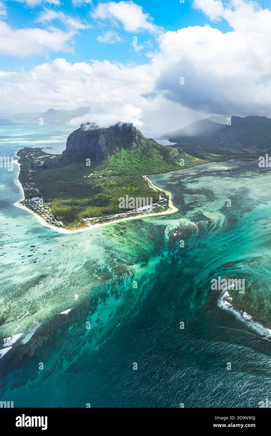 vertical-aerial-view-of-le-morne-brabant-with-lagoon-colors-and