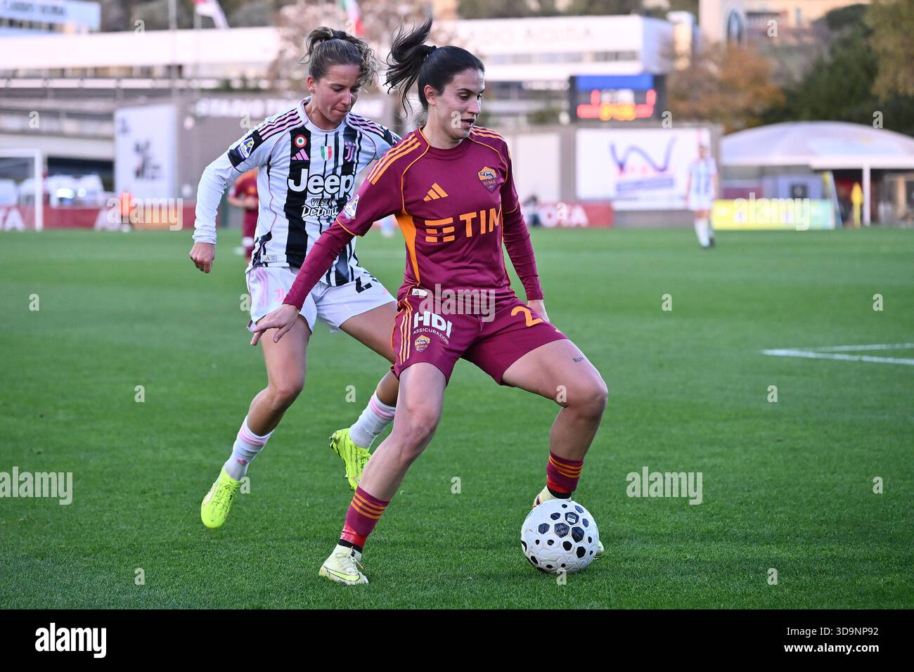 Tatiana Pinto of Juventus F.C. and Marta Pandini of A.S. Roma Femminile ...