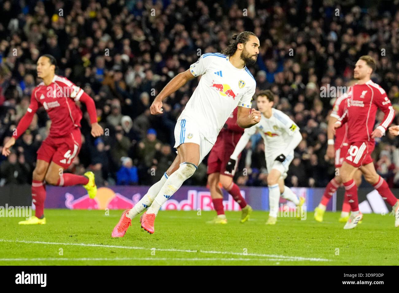 Leeds United s Dominic Calvert Lewin Celebrates Scoring Their Side s 