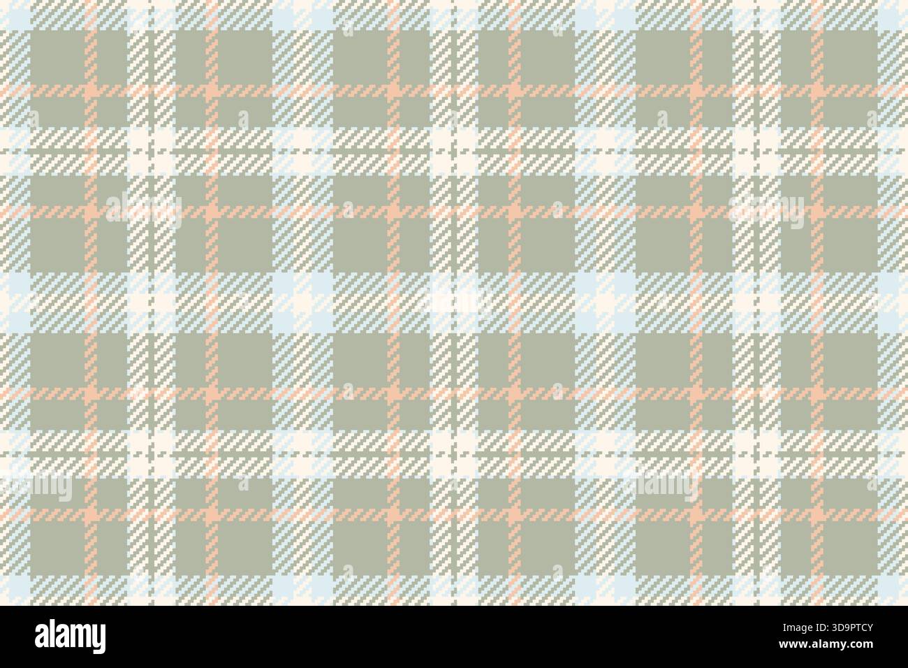 Classic tartan pattern. Pastel hues create a calming textile, great for backgrounds, apparel, or digital design. Timeless fabric texture for warm, coz Stock Vector