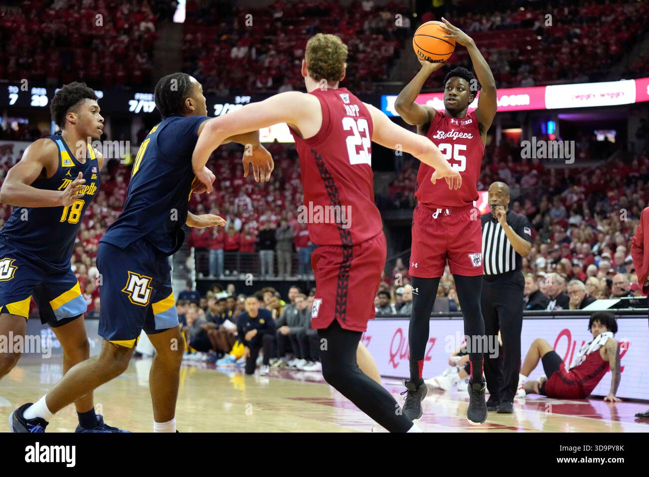 Wisconsin Guard John Blackwell 25 Looks To Score Against Marquette wisconsin-guard-john-blackwell-25-looks-to-score-against-marquette