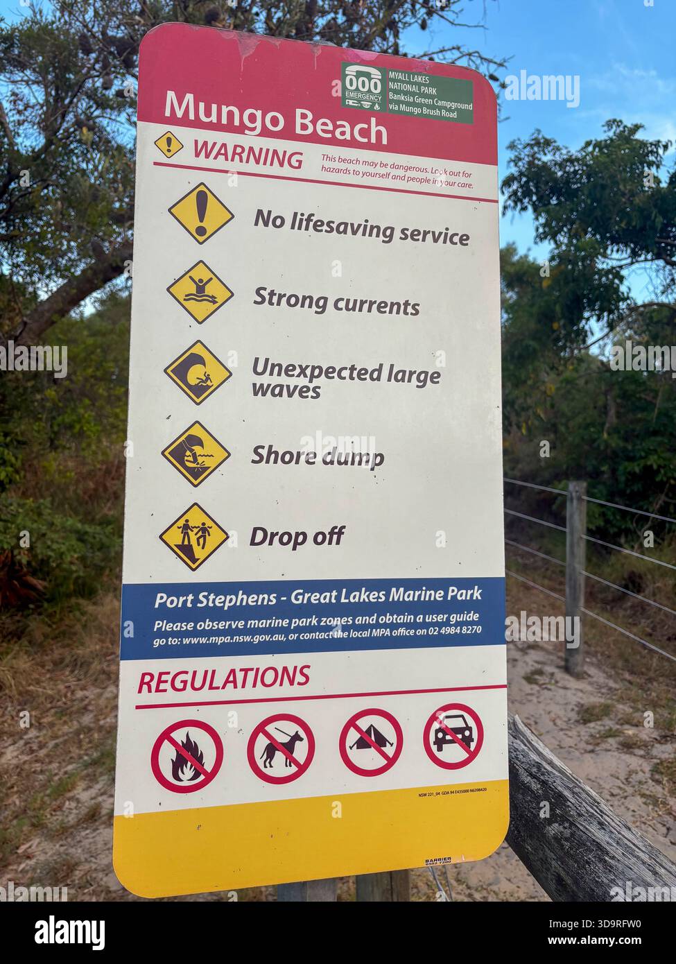 Mungo beach,Barrington coast - Smartphone Captured Stock Image