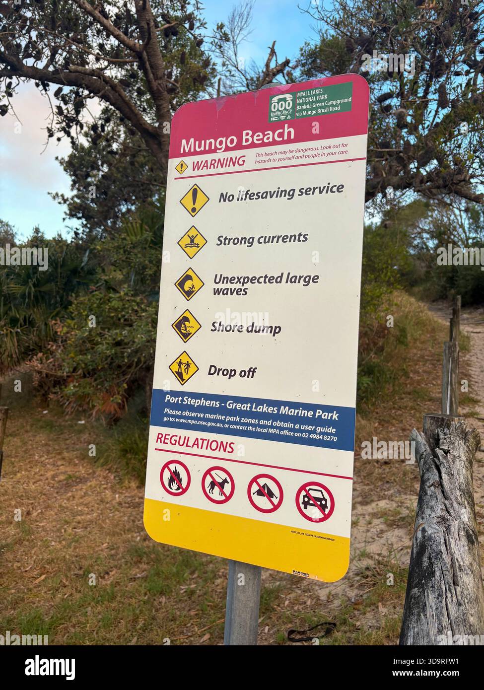 Mungo beach,Barrington coast - Smartphone Captured Stock Image