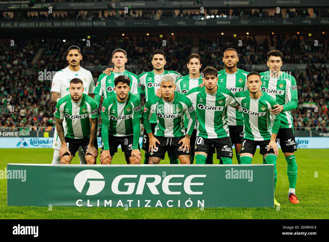 Seville, Spain. 6th Dec 2025; Team of Real Betis seen during LaLiga EA